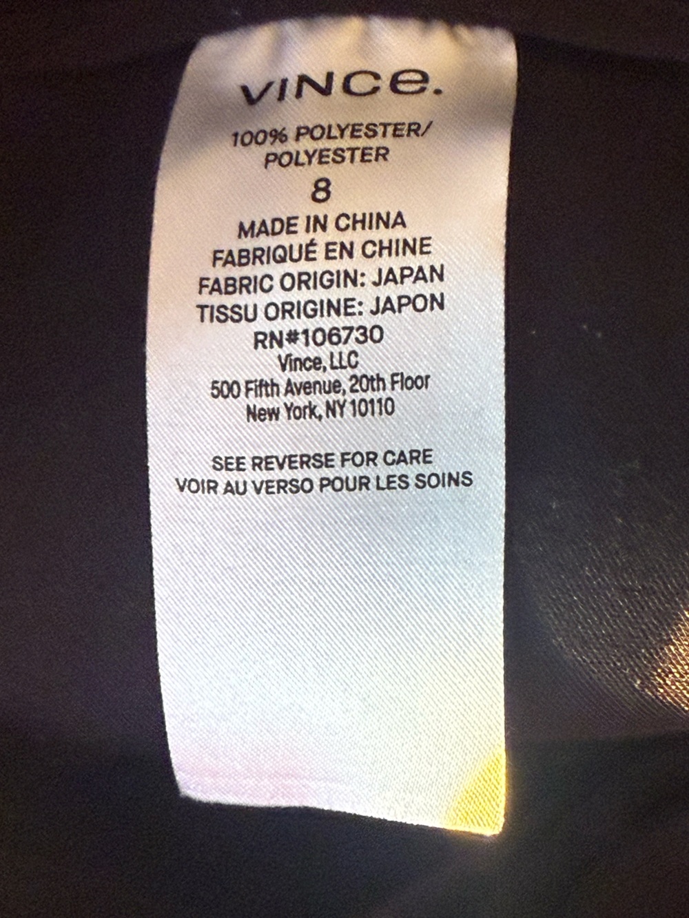 Vince Black Wide Leg Trousers Sz 8 Horn D-Ring Belt Detail - Picture 10 of 17
